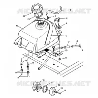 MONTAGGIO SERBATOIO CARBURANTE XPLORER 4X4 W959140 (4930223022A014)