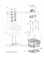 ENGINE, TESTA CILINDRO, CAM AND VALVES