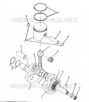 ALBERO MOTORE AND PISTON ASSEMBLY (4916361636037A)