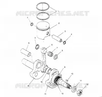 PISTONEEE   ALBERO MOTORE STARLITE 0953427 (4928902890C014)