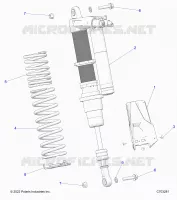 SUSPENSION, REAR SHOCK MONTAGGIO