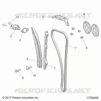 CAM CATENA AND TENSIONER
