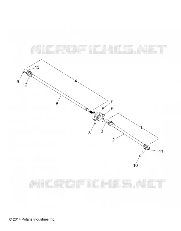 DRIVE TRAIN, FRONT PROP ALBERO