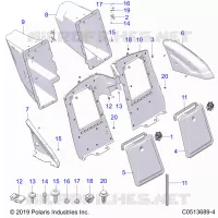 CARROZZERIA POSTERIORE STORAGE COMPARTMENTS