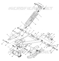 SWING ARM WELDMENT   AMMORTIZZATORE POSTERIORE ASSEMBLY (4914771477021A)