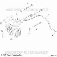 TRASMISSIONE, GEARCASE MOUNTING, REAR