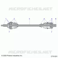 TRASMISSIONE, FRONT HALF SHAFT