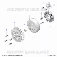 ENGINE, STATOR AND FLYRUOTA