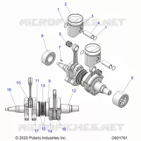 ENGINE, PISTON AND ALBERO MOTORE
