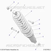SUSPENSION, REAR SHOCK MONTAGGIO