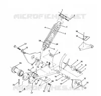 SWING ARM WELD / AMMORTIZZATORE POSTERIORE ASSEMBLY TRAIL BLAZER / W927221 (4922852285021A)