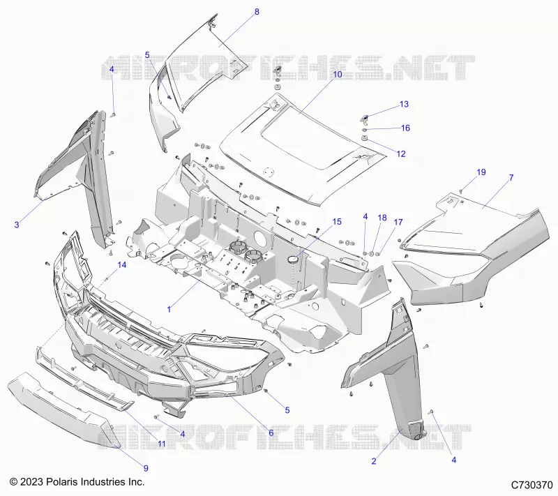 CAPPUCCIO AND FRONT FENDERS