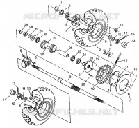 TRAZIONE POSTERIORE XPRESS 300 W97CA28C and  XPRESS 400L W97CA38C (4939603960C011)