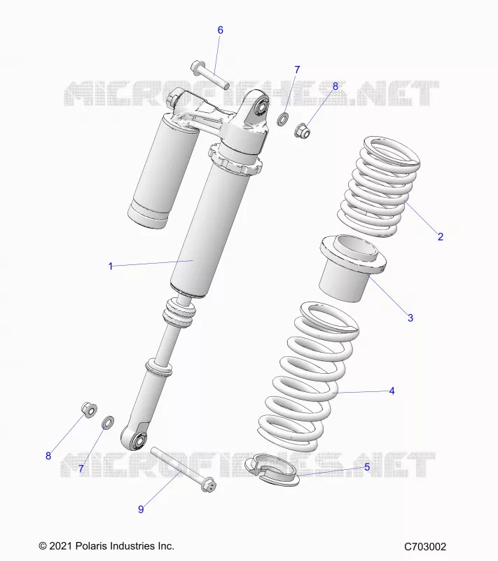 SUSPENSION, REAR SHOCK MONTAGGIO