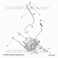 TRASMISSIONE, FRONT GEARCASE MOUNTING