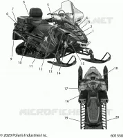 DECALS, ADVENTURE, POLARIS BLUE SIDE PANEL OPTION