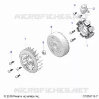 ENGINE, STATOR AND FLYRUOTA