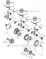 ALBERO MOTORE   PISTONEEE SLX 780 B964287 AND  INTL. SLX 780 I964287 (4937443744C003)