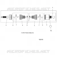 DRIVE TRAIN, POSTERIORE DRIVE SHAFT