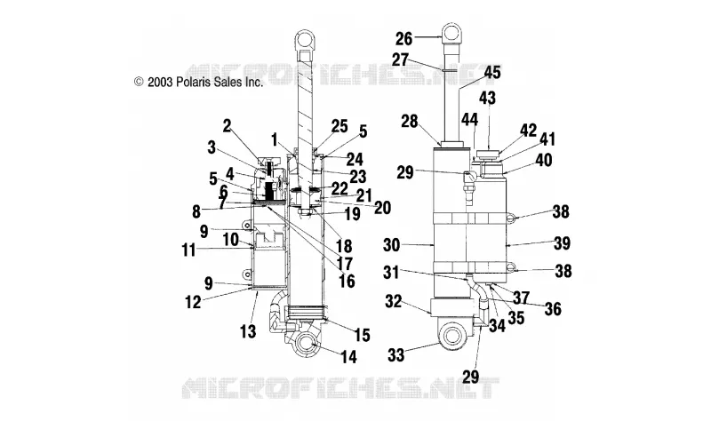 AMMORTIZZATORE POSTERIORE TRACK (PRO X 2)