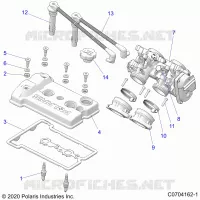ENGINE, THROTTLE BODY AND VALVOLA COPERTURA