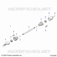 TRASMISSIONE, REAR DRIVE SHAFT