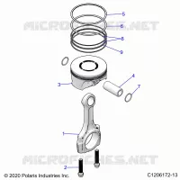 ENGINE, PISTONE &amp; ROD