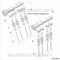 MOTORE, CAM SHAFTS AND VALVES