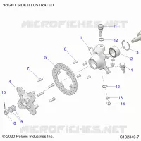 SOSPENSIONI ANTERIORI HUB, KNUCKLE AND BRAKE DISC