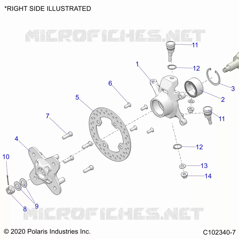 SOSPENSIONI ANTERIORI HUB, KNUCKLE AND BRAKE DISC