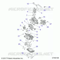 ENGINE, CRANKCASE AND ALBERO MOTORE