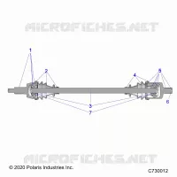 TRASMISSIONE, FRONT HALF SHAFT