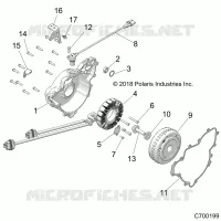 ENGINE, STATOR AND VOLANO