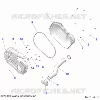 TRASMISSIONE, CLUTCH COVER AND DUCTING