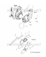 MOTORE, AIR INLET and OUTLET DUCTS