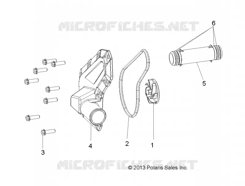 MOTORE, WATERPUMP IMPELLER AND COVER
