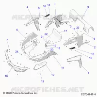 CARROZZERIA POSTERIORE RACK AND FENDERS