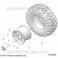 OPT, MACHINED BLACK. ALUMINUM RUOTA POSTERIORES