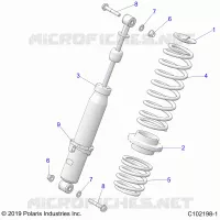 SUSPENSION, AMMORTIZZATORE POSTERIORE
