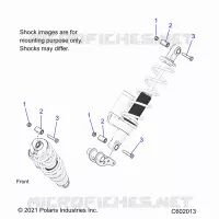 SUSPENSION, SHOCK MONTAGGIO, REAR SUSP.