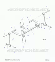 SUSPENSION, FRONT BARRA DI STABILIZZAZIONE