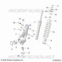 SUSPENSION, ANTERIORE MONTANTE