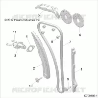CAM CATENA AND TENSIONER
