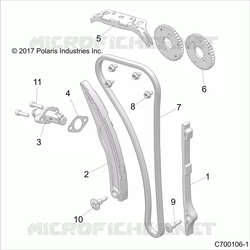CAM CATENA AND TENSIONER
