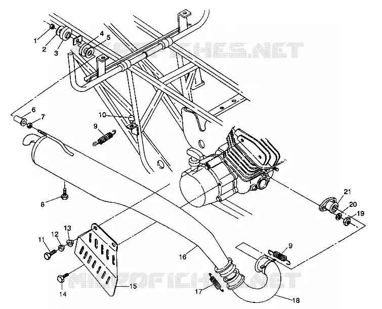 SCARICO ASSEMBL 6X6 250 W93872 (4924092409007A)