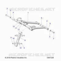 SUSPENSION, ANTERIORE COPPIA ARM