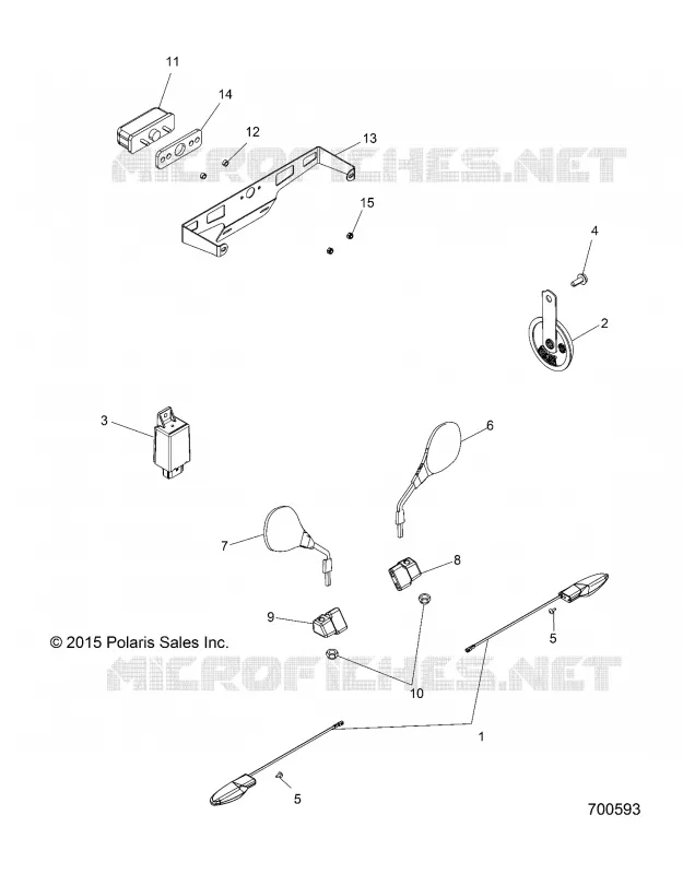 LAMP TARGA LIGHT, TURN SIGNAL AND HORN