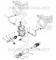 POMPA DELL'OLIO WIDETRAK GT 0962061 and EUROPEAN WIDETRAK GT E962061 (4931623162C013)