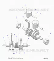 ENGINE, PISTON AND ALBERO MOTORE
