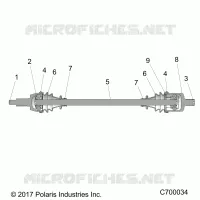 TRASMISSIONE, FRONT HALF SHAFT
